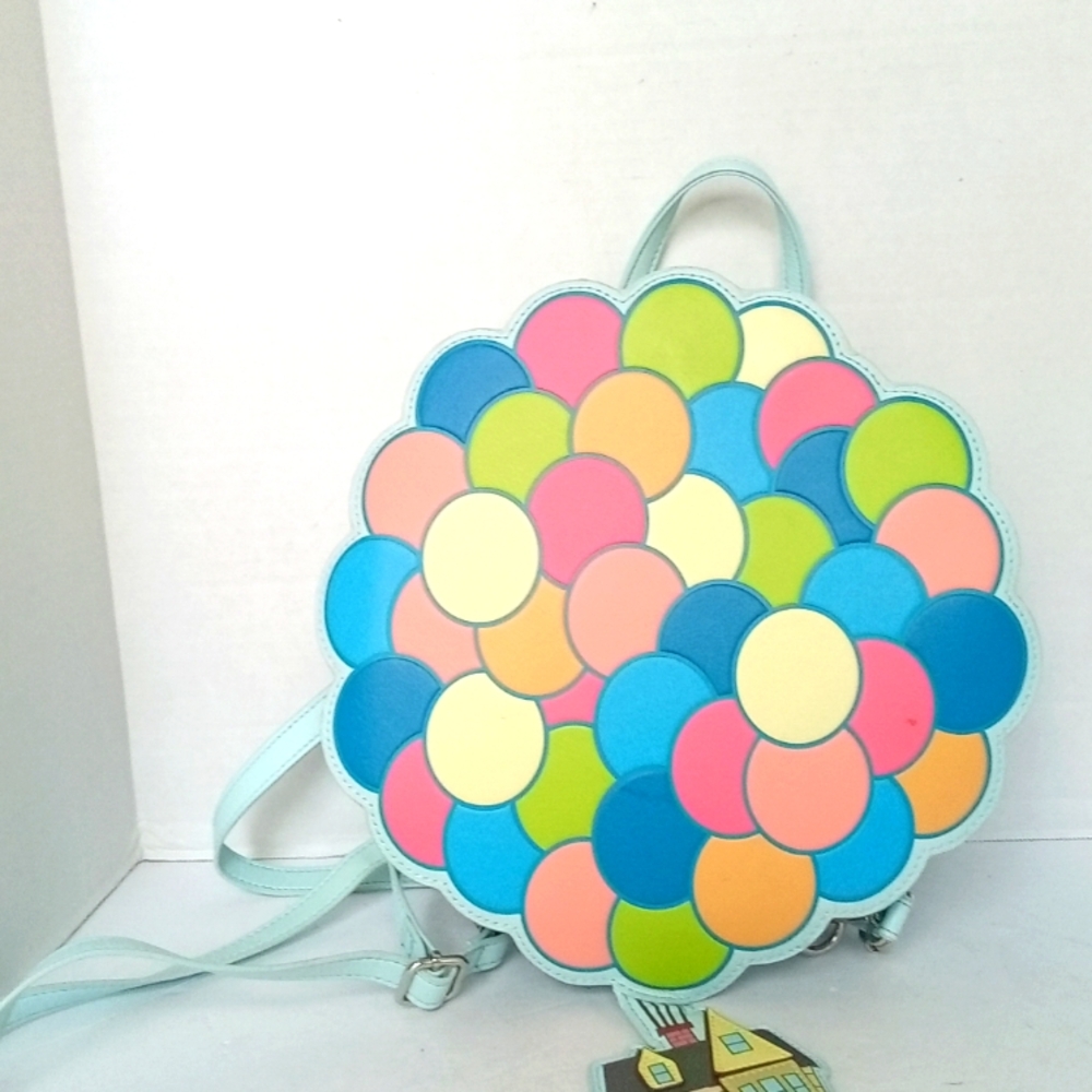 Loungefly Disney‎ Pixar Up Balloons Mini Backpack Bag Purse Cosplay Cute